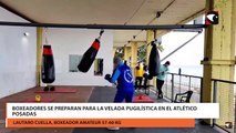 Boxeadores se preparan para la velada pugilística en el Atlético Posadas