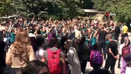 Kayseri'de trafik ekipleri öğrencileri bilgilendiriyor, servis şoförlerini uyarıyor