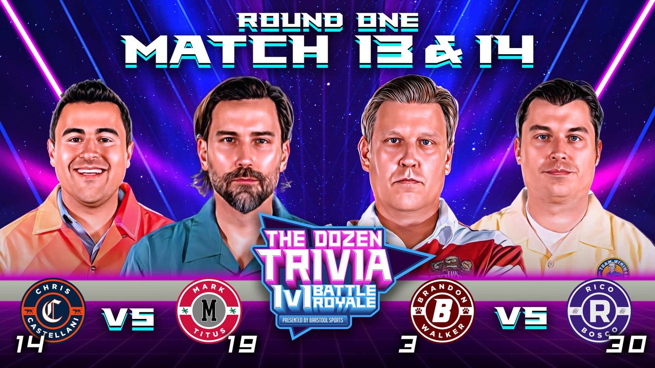 Brandon Walker vs. Rico Bosco & Mark Titus vs. Castellani (Match 13&14, Round 1 - The Dozen Trivia 1v1 Battle Royale 2023)