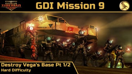 How to Beat C&C Tiberian Sun GDI Mission 9: Destroy Vega's Base Pt 1/2 - Hard - HD
