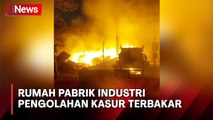 Kebakaran Ludeskan Rumah Pabrik Industri Pengolahan Kasur Lantai di Paku Haji Tangerang