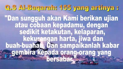KATA MUTIARA ISLAMI TENTANG SABAR DAN BERSYUKUR DARI AYAT  SUCI AL QUR'AN #07#