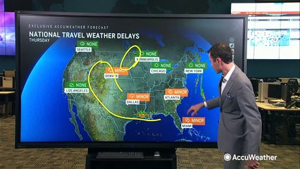 Thunderstorms expected to cause some travel delays this Thursday