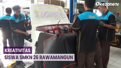 Siswa SMKN 26 Rawamangun  Konversi Mobil BBM jadi Tenaga Listrik