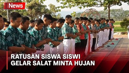 Krisis Air Bersih, Ratusan Siswa Siswi SMK di Pekalongan Gelar Salat Istisqa
