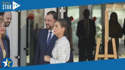 Letizia d'Espagne  Stricte, elle dévoile un look à 7000 euros pour une rencontre, clin d'oeil touch