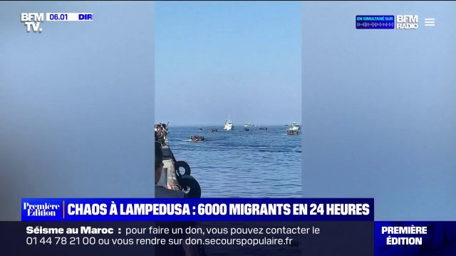 6000 migrants ont débarqué sur l'île italienne de Lampedusa en 24h