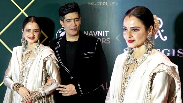 68 Year Old Rekha Giving Fashion Goals At Global Spa Awards 2023