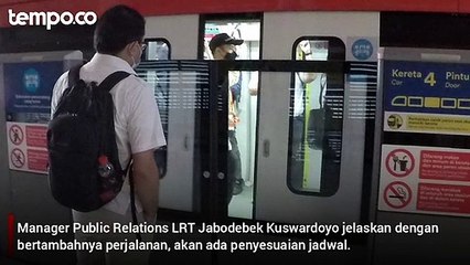 LRT Jabodebek Tambah Jumlah Perjalanan Jadi 202 per Hari Mulai 16 September