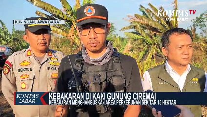 15 Hektar Area Perkebunan Di Gungung Ciremai Terbakar
