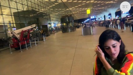 Jet-Setting Ananya Panday! Spotted at Mumbai Airport, Flying to Budapest ✨