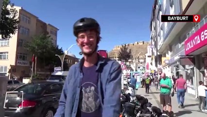 Alman turistler Bayburt'a hayran kaldılar