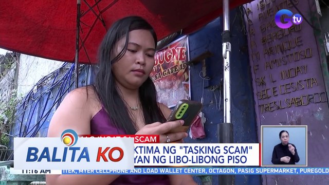 Babae, nabiktima ng tasking scam at natangayan ng libo-libong piso | BK