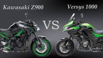 Kawasaki Z900 vs Kawasaki Versys 1000 Specs Video.