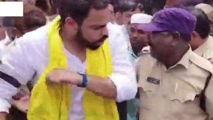 నంద్యా జిల్లా: టీడీపీ నేతల దీక్షను భగ్నం చేసిన పోలీసులు