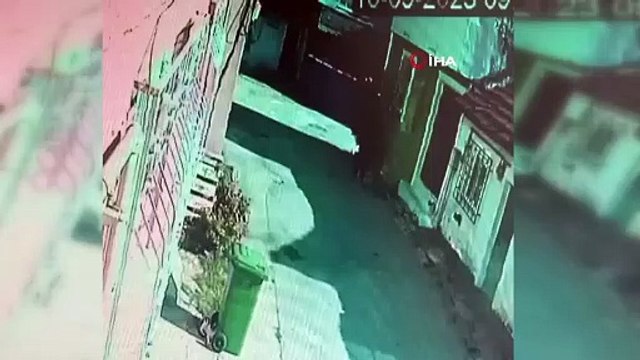 Örümcek adam hırsız kamerada! Düz duvara böyle tırmandı