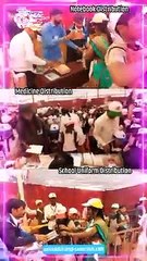 Distribution of notebooks, medicines, uniforms to Student at Kolhapur Medical & Healthcare Camp 2023