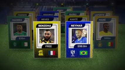 Neymar and Benzema headline Saudi transfer window XI