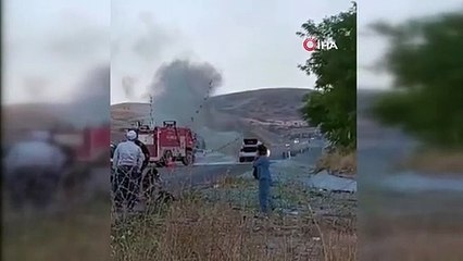 Bakımdan çıkan araç yarım saat sonra alevlere teslim oldu