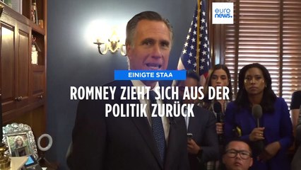 Ende einer langen Karriere: US-Republikaner Romney kündigt Rücktritt aus der Politik an