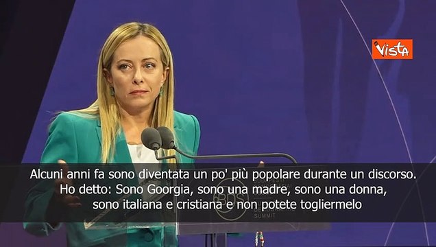 Meloni: Attaccata su discorso in cui mi definivo madre e cristiana