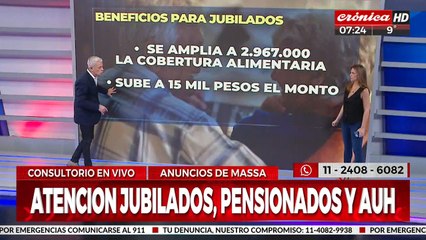 ¿Cuáles son los beneficios que anunció Sergio Massa?