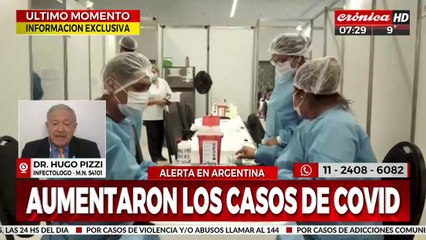 Скачать видео: Alerta por el aumento de casos de Covid en el país