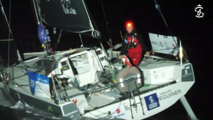 La Solitaire du Figaro Paprec 2023 :  : ELODIE BONAFOUS  GROUPE QUEGUINER - LA VIE EN ROSE - 3EME DE L'ETAPE 3 AVANT JURY