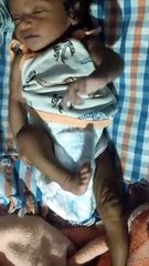 Adorable Baby Caught in the Act of Getting Hiccups! 😍