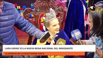 Lara Iurinic es la nueva  reina Nacional del Inmigrante