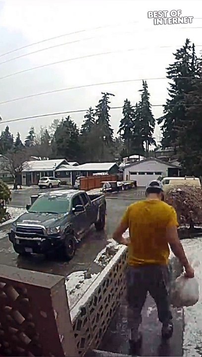 Winter Wonderland Wipeout: Trash Day Turns into Comedy || Best of Internet