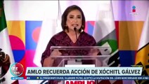 López Obrador exhibe video de Xóchitl Gálvez rompiendo piñata del PRI