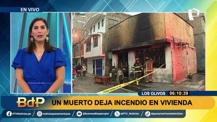 Una madre de familia muere en incendio dentro de una vivienda en Los Olivos