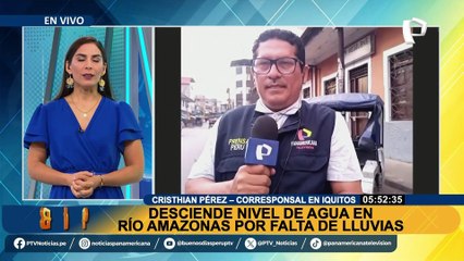 Alerta en Iquitos: descenso en los ríos de la Amazonía amenaza el abastecimiento de agua potable