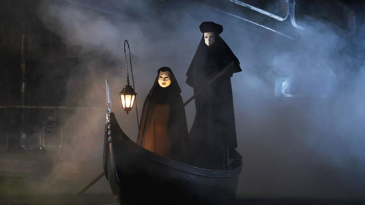 London canal transformed into 1940s Venice for launch of Kenneth Branagh's new Agatha Christie film