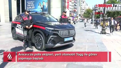 Polis ekipleri Togg ile göreve çıktı