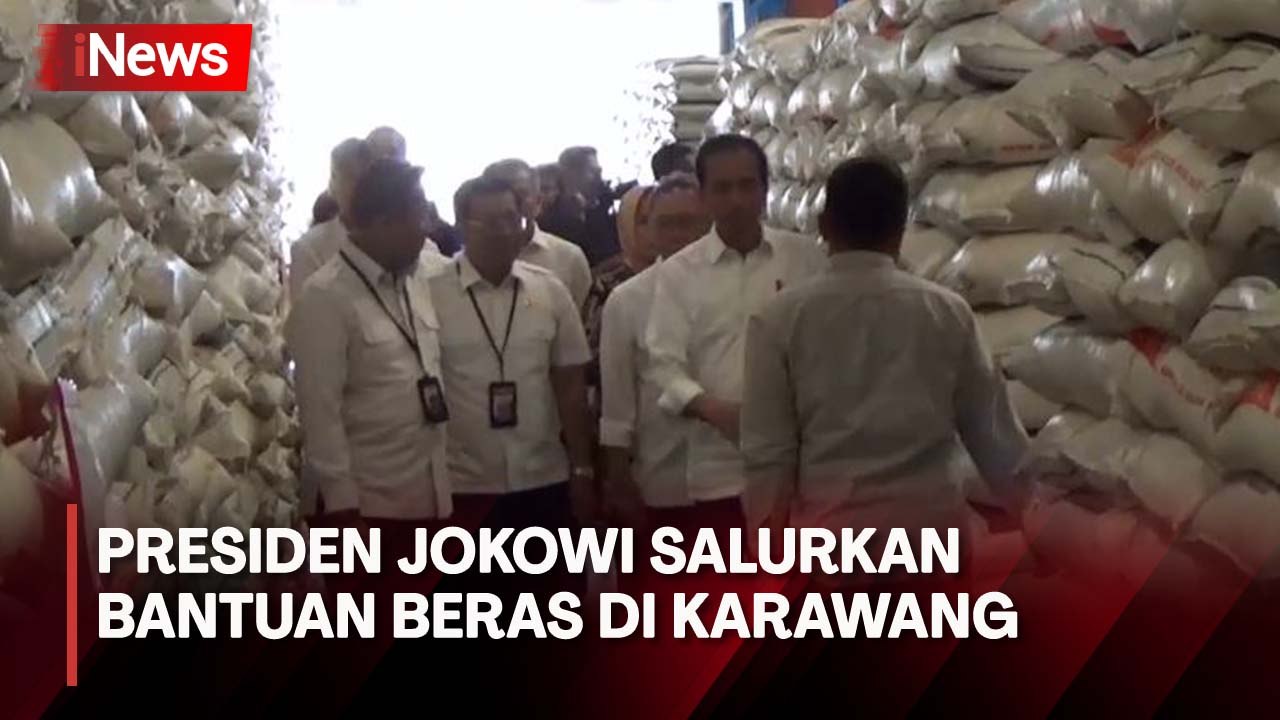 Beras Mahal, Presiden Jokowi Salurkan Bantuan kepada Masyarakat di Karawang