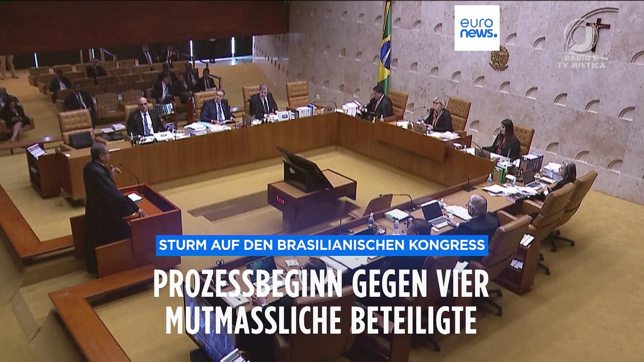 Sturm auf Regierungsviertel in Brasilien: Prozessbeginn gegen mutmaßliche Beteiligte