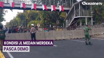 Jalan Medan Merdeka Barat Kembali Dibuka Pasca Demo Buruh