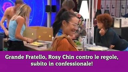 Grande Fratello, Rosy Chin contro le regole, subito in confessionale!