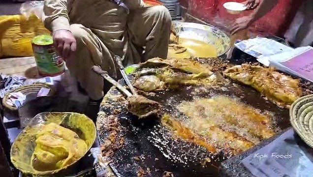 Peshawari Tawa Fish Fry Recipe - Crispy Fried Fish - Pakistan Street Food - Food Street -