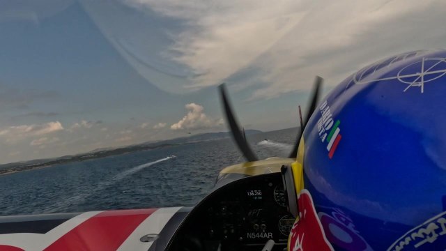 2023 America's Cup Takes Off - aerobatic plane performs stunning stunts around boats