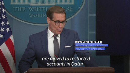 White House says funds to help release US citizens in Iran will be held in supervised account
