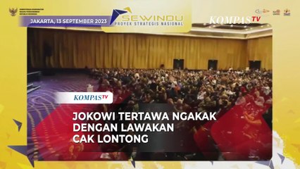 Kocak! Jokowi Tertawa Ngakak dengan Lawakan Cak Lontong