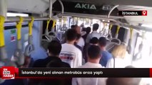 İstanbul'da yeni alınan metrobüs arıza yaptı