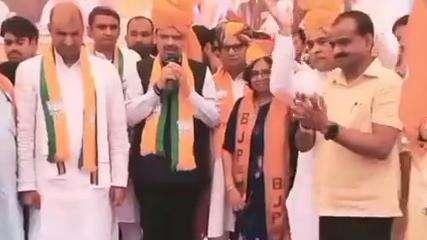 अजमेर: परिवर्तन संकल्प यात्रा में महाराष्ट्र के डिप्टी सीएम मौजूद, जोरदार हुआ स्वागत