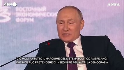 Putin: "Contro Trump una persecuzione politica"