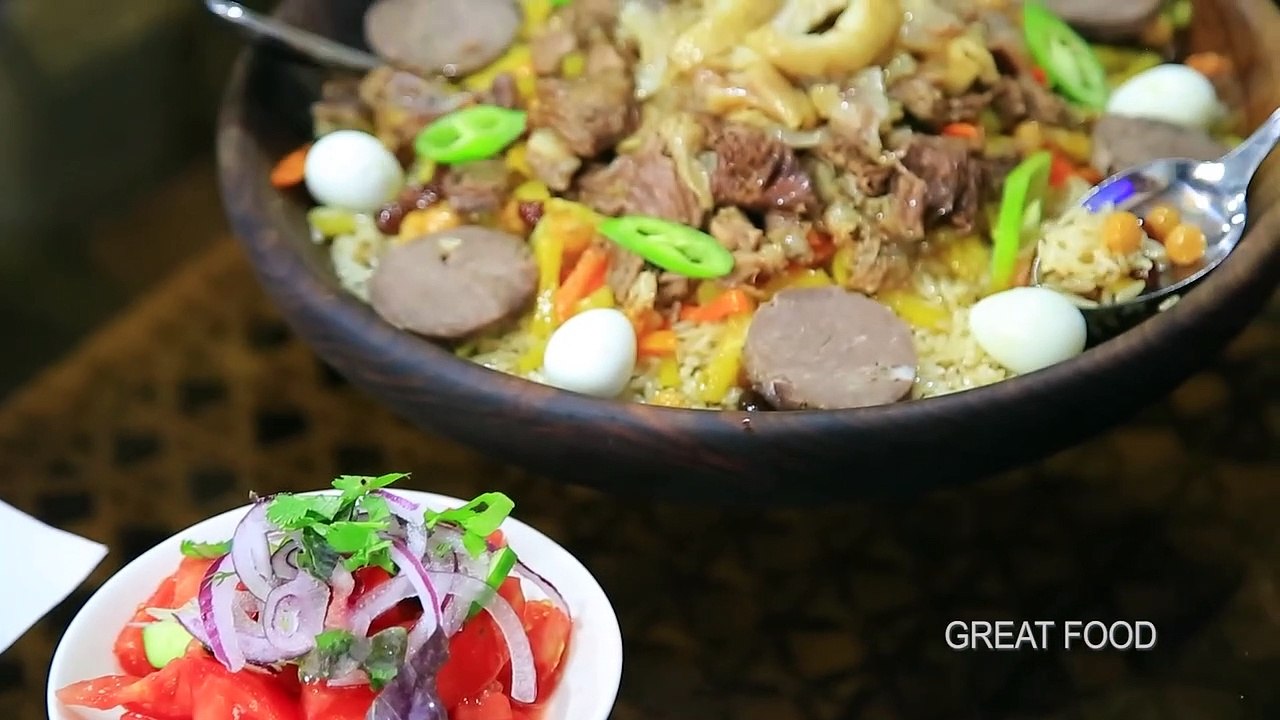 The most famous Bukhara Sophie pilaf in two large copper pots l For 1000 people