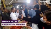 Presiden Jokowi Tinjau Harga Sembako di Pasar Johar Karawang