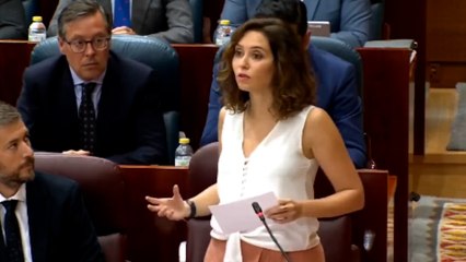 Ayuso: "Estamos a dos tardes de que Bildu nos llame terrorista"